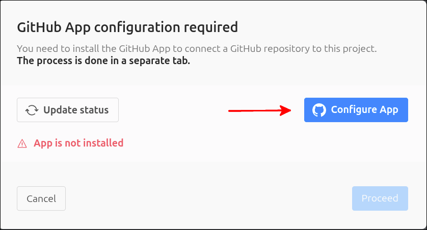 configure github app