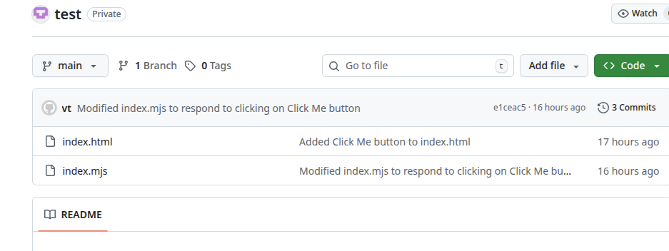 test repository files
