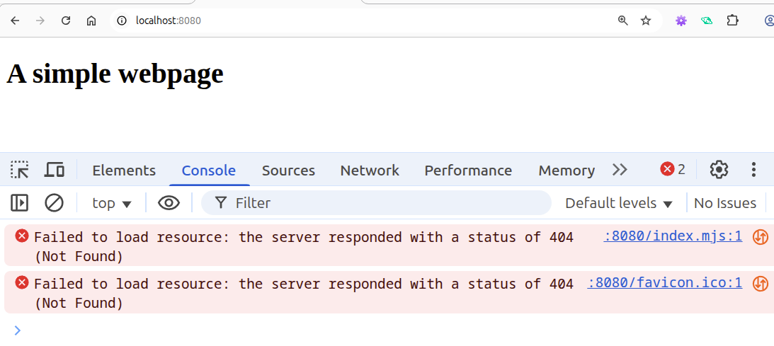 failed to load index.mjs