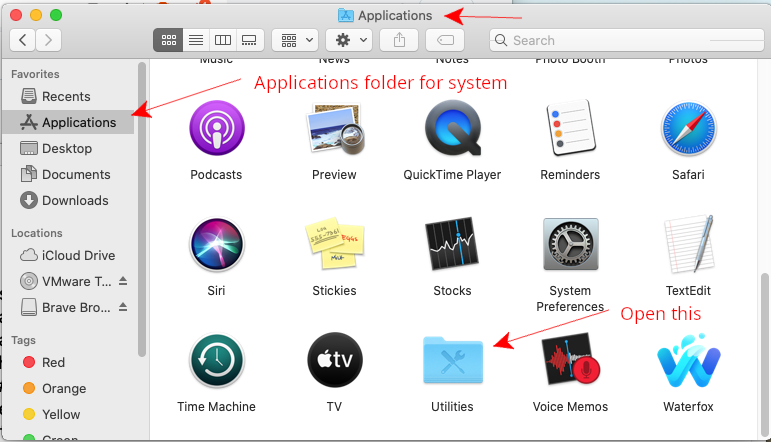 applications utilities
