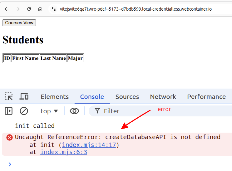 application initial stackblitz